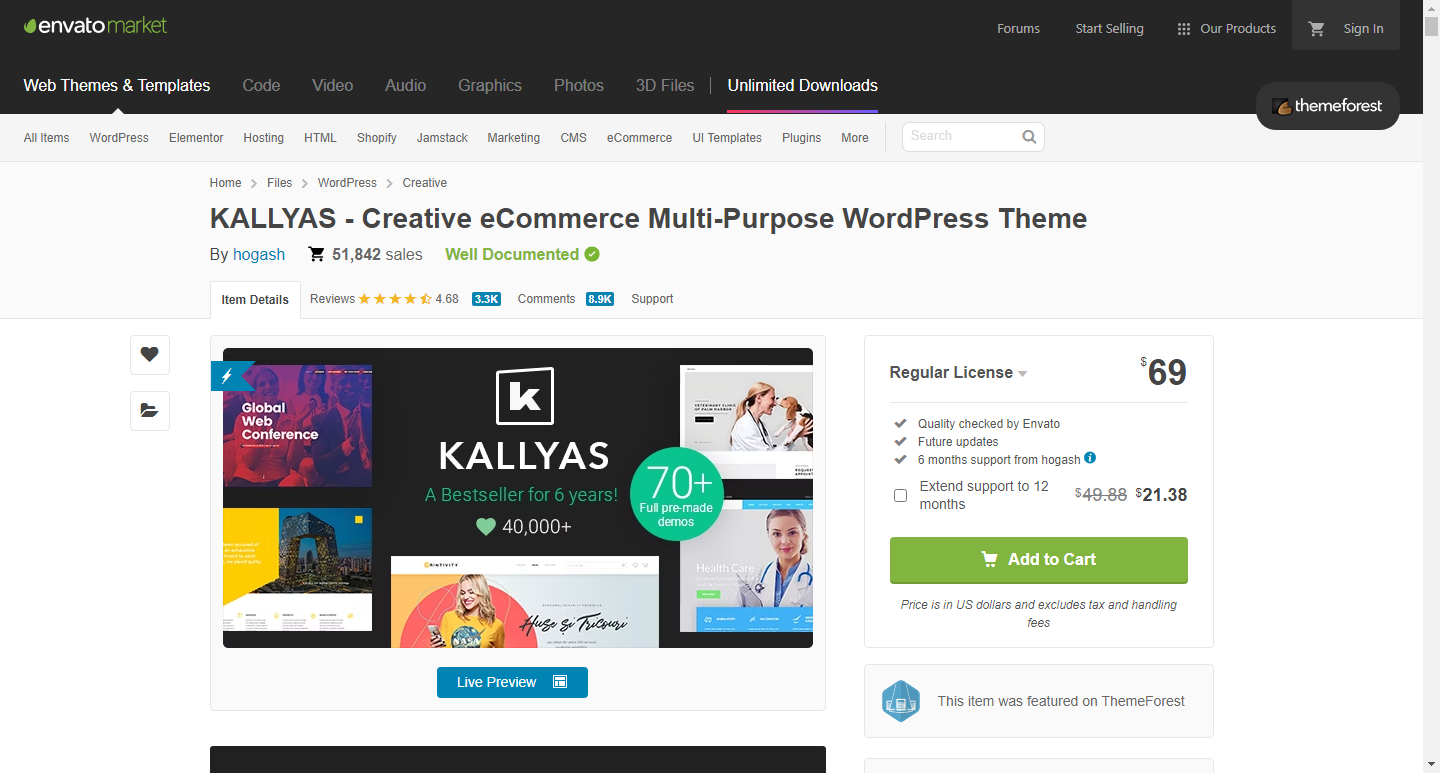 KALLYAS - Creative eCommerce WordPress Theme
