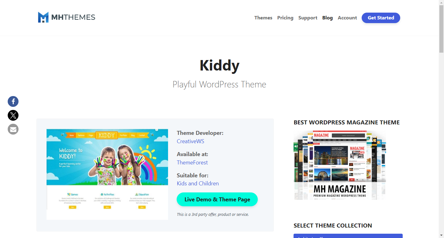 Kiddy - Children WordPress Theme