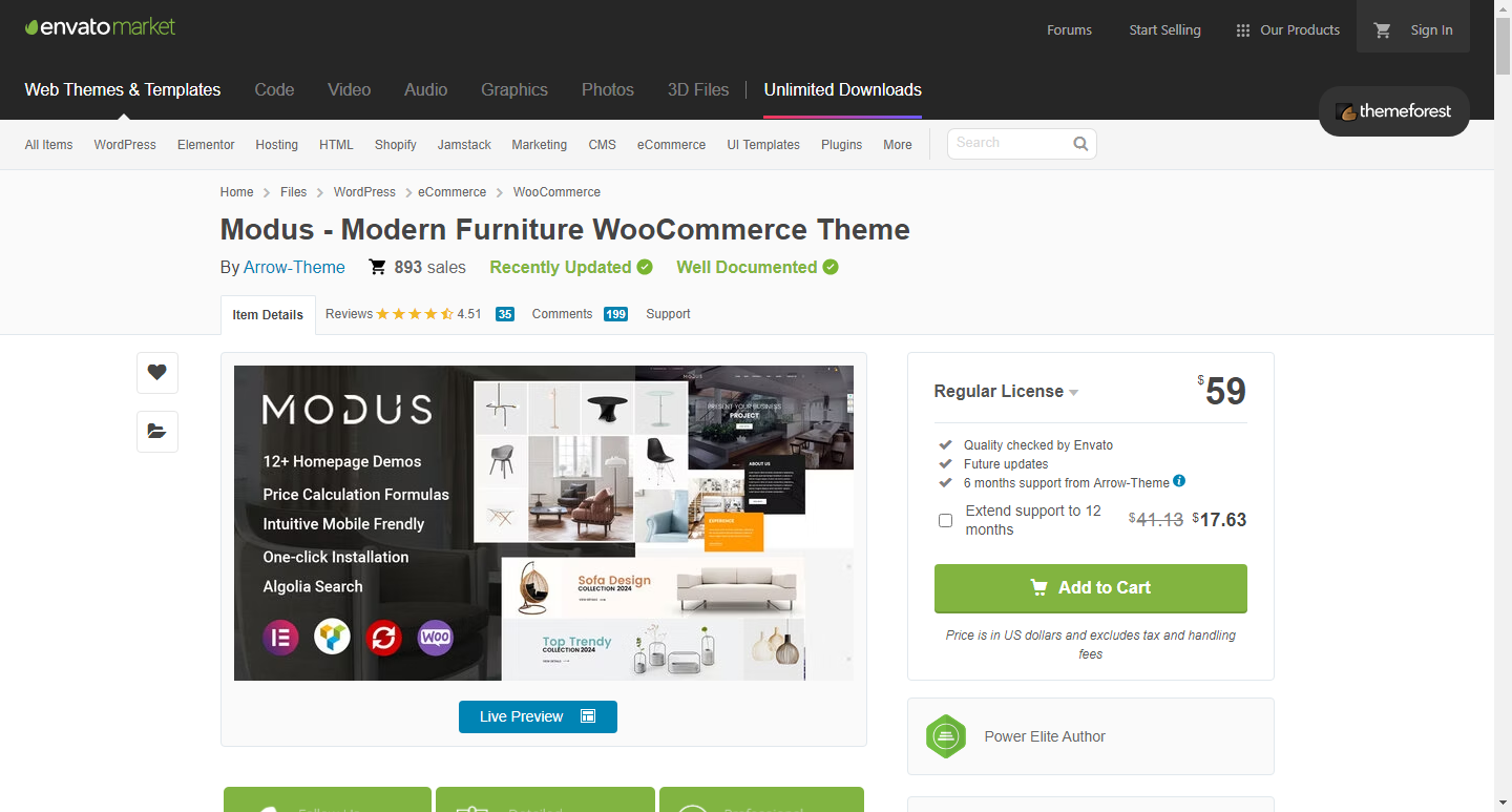 Modus - Modern Furniture WooCommerce Theme