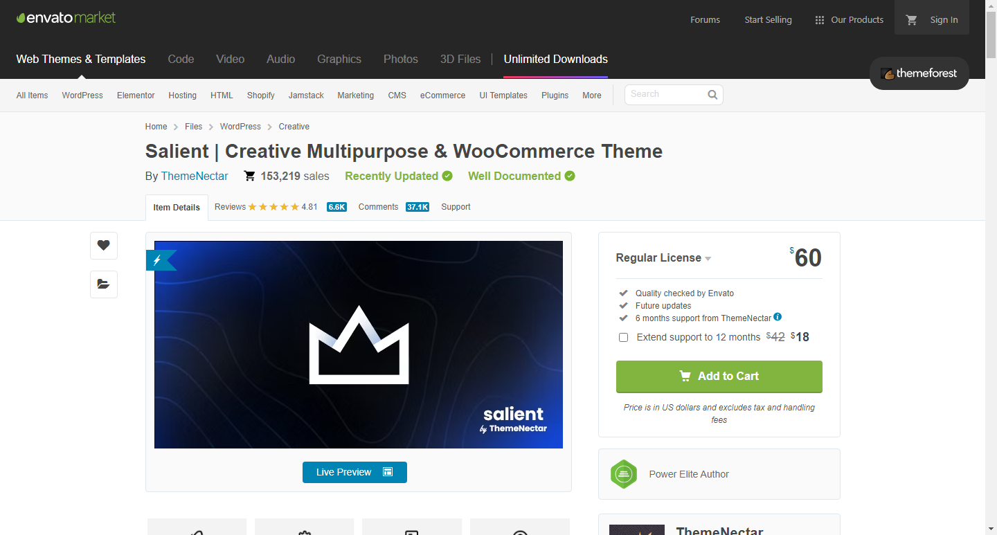 Salient _ Creative Multipurpose & WooCommerce Theme