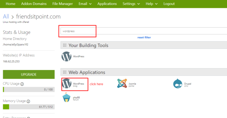 install wordpress from godaddy cpanel
