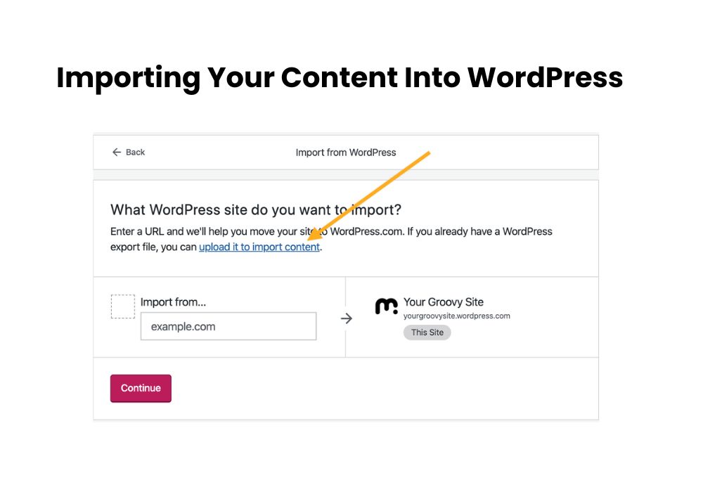 Importing Your Content Into WordPress
