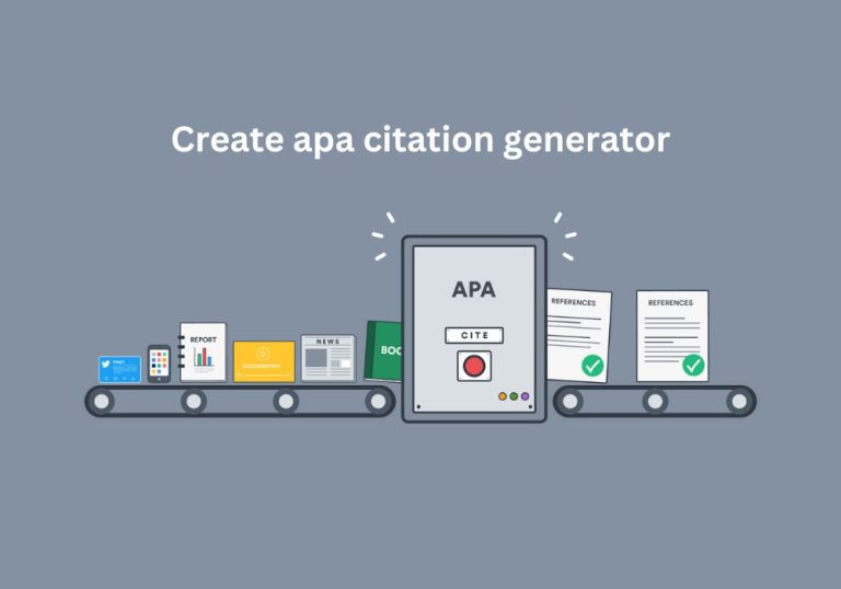 Create apa citation generator