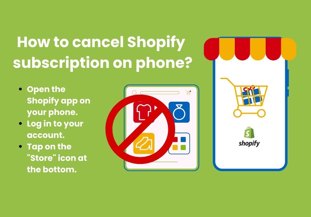 How to cancel Shopify subscription on phone