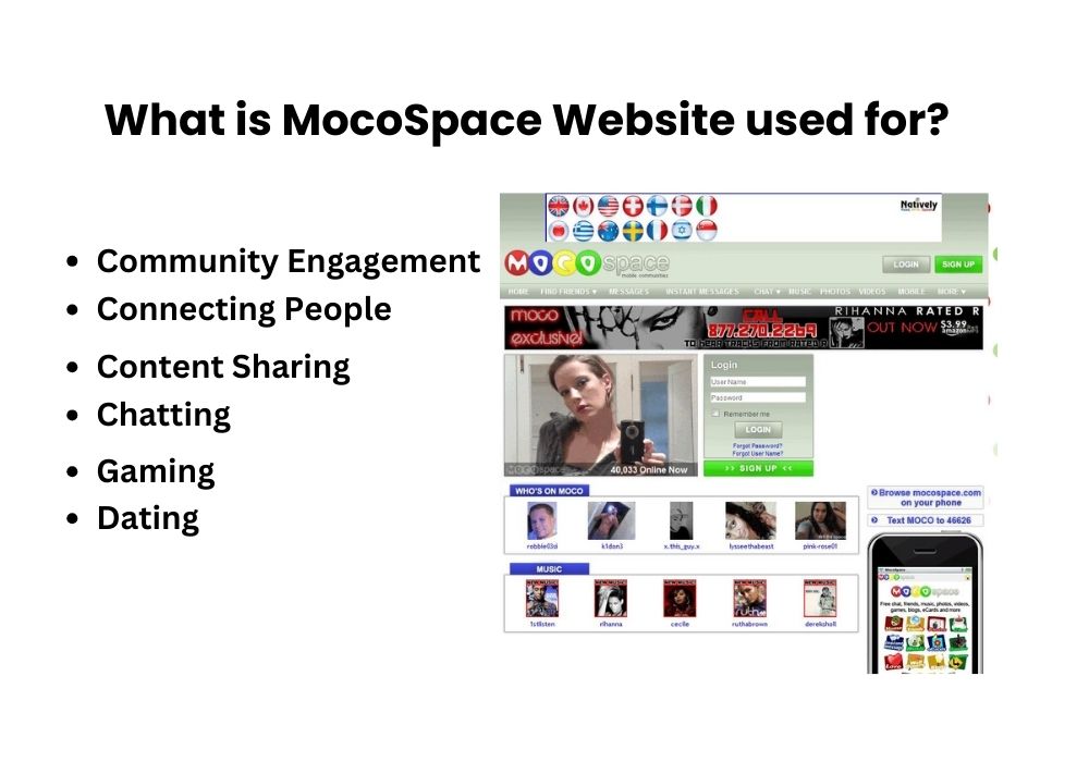 What is MocoSpace Website used for
