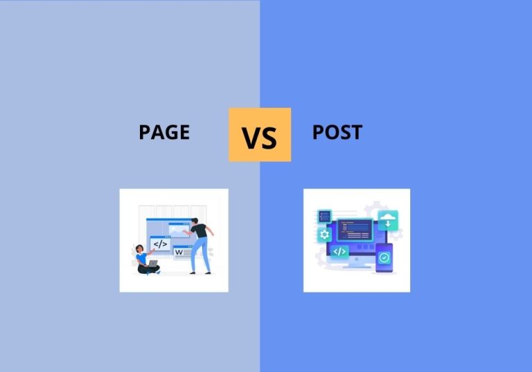 Wordpress Page Vs Post
