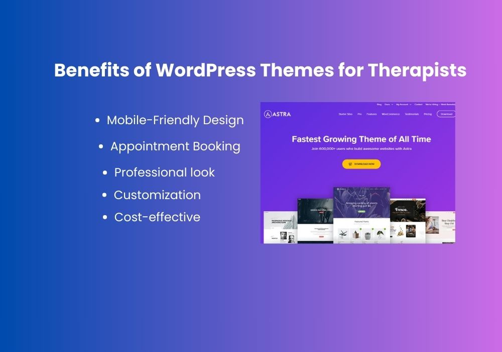 Benefits of WordPress Themes for Therapists