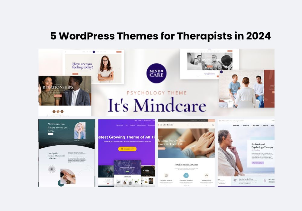 Top 5 WordPress Themes for Therapists in 2026
