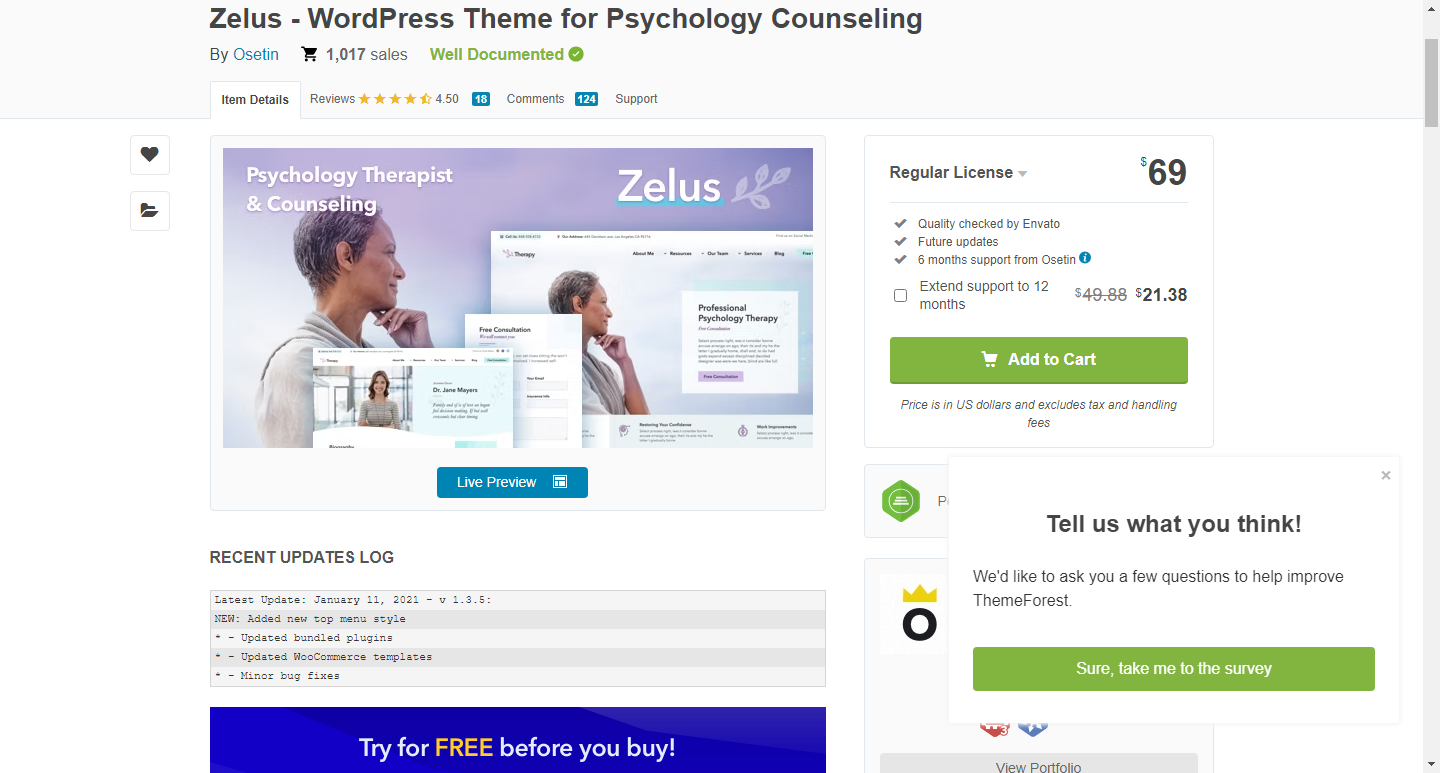 Zelus psychologist wordpress themes