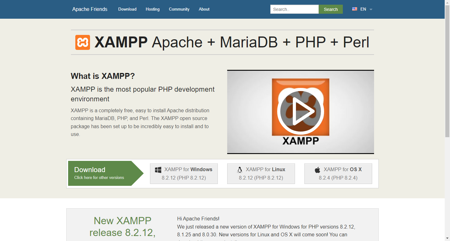 Download and Install XAMPP Portable