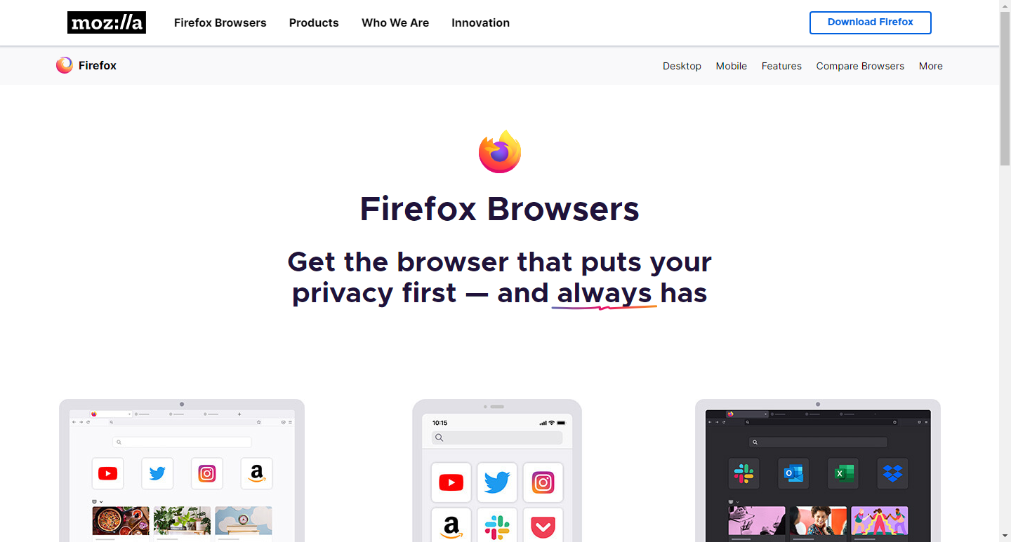 Get Firefox browser — Mozilla