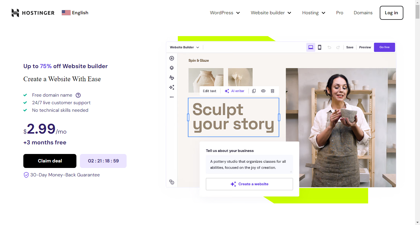 Hostinger Website Builder