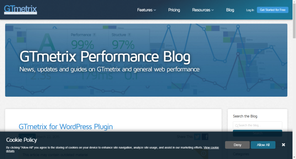 GTmetrix for WordPress Plugin