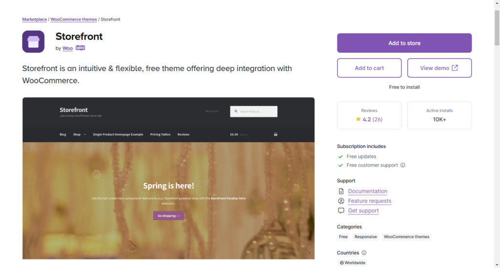 Storefront - WooCommerce Garments Website Template