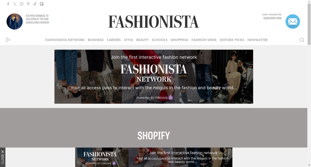 shopify - Fashionista Garments Website Templates