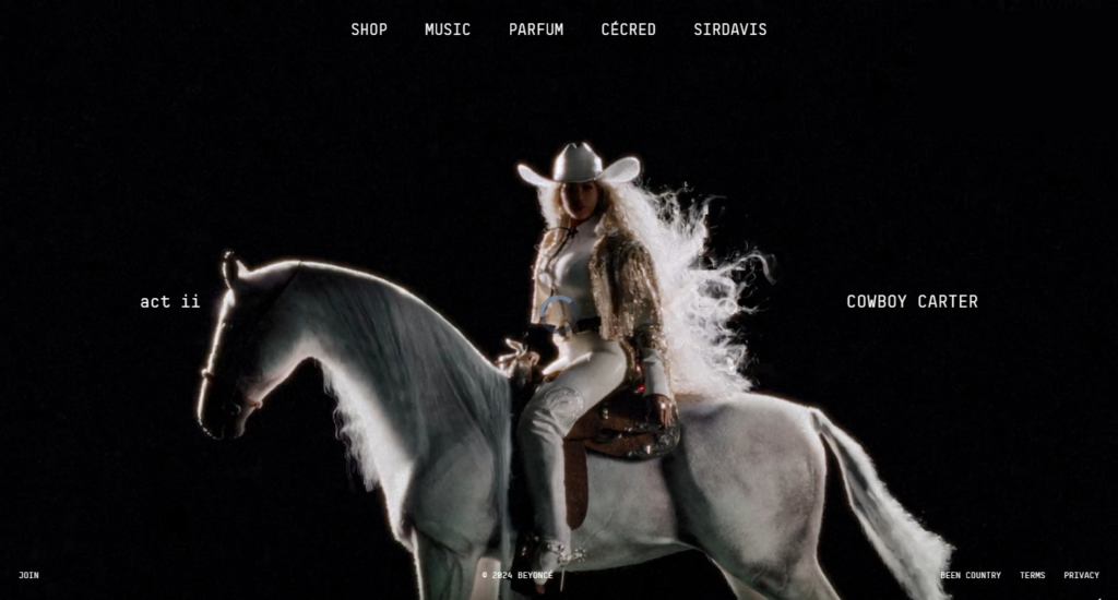 Beyoncé WordPress Website Examples