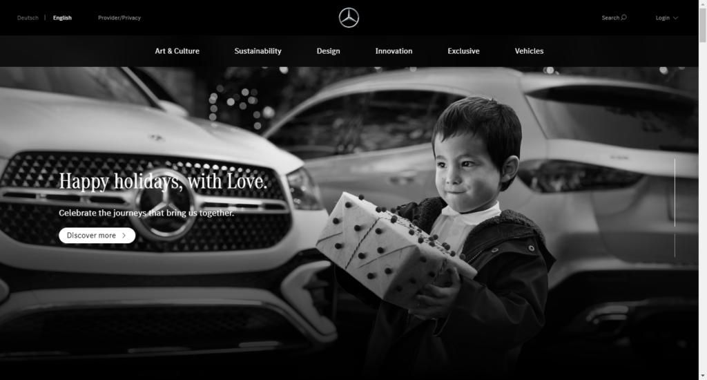 Mercedes-Benz WordPress Website Examples
