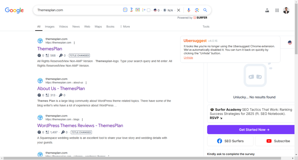 Use Google Search Operators