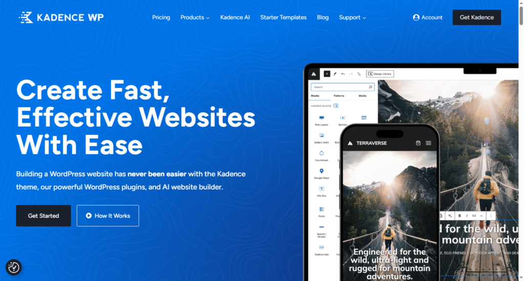 Kadence is a modern WordPress theme