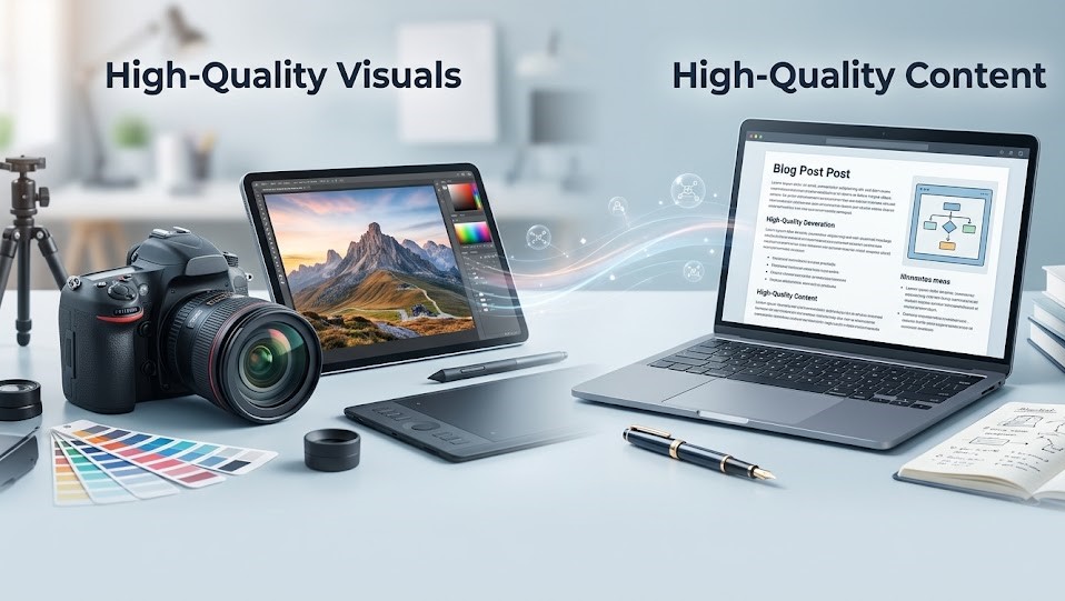 Use High-Quality Visuals and Content