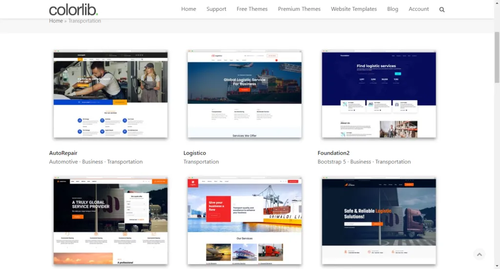 Transport by Colorlib Free Transport Website Templates